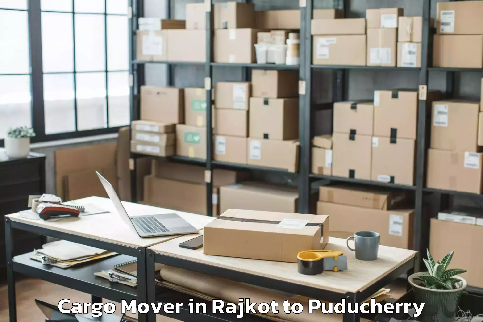 Easy Rajkot to Nit Puducherry Cargo Mover Booking